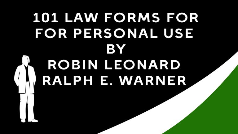 101-law-forms-for-personal-use-by-robin-leonard-ralph-e-warner